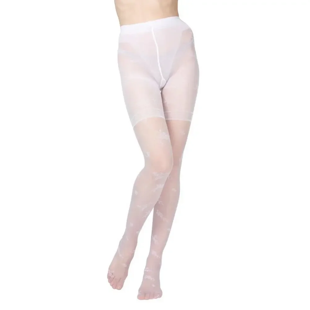 🦋B2G1🦋MeMOÍ Bridal AMBITION Sheer Control Top Flower Pantyhose